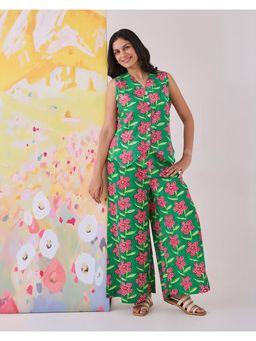 Phutari - Poppy Waistcoat Cotton Co-Ord Set