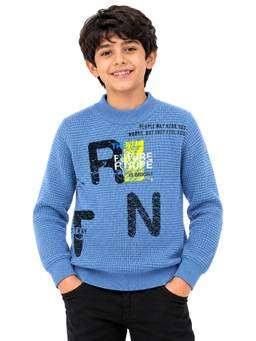 Kuchipoo - Blue Woven Polyester Sweater