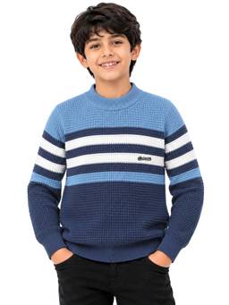 Kuchipoo - Blue Stripes Polyester Sweater