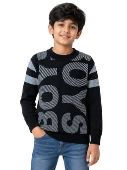 Kuchipoo - Black Woven Polyester Sweater