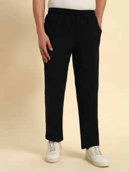 Cantabil - Men Navy Solid Regular Fit Lower Trackpant