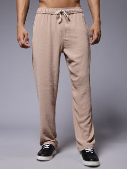 PRONK - Cotton Brown for Men Relaxed Fit Track Pant