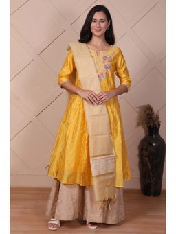 Aurelia - Beige Textured Dupatta