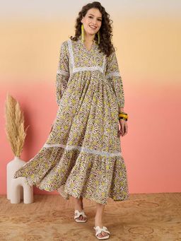 Stylum - Multi-Color Floral Flared Dress