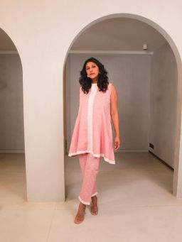 WHY SO BLUE - Pink Polka Dots Polly Co-Ord (Set of 2)