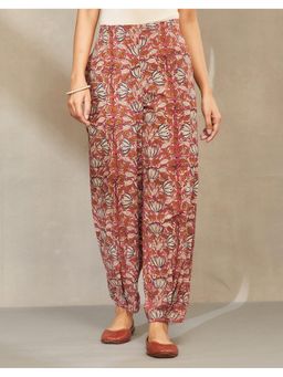 Fabindia - Maroon Cotton Bagru Salwar