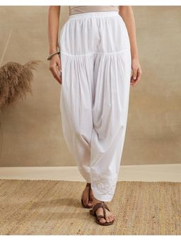 Fabindia - White Cotton Chikankari Salwar