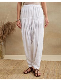 Fabindia - White Cotton Chikankari Salwar