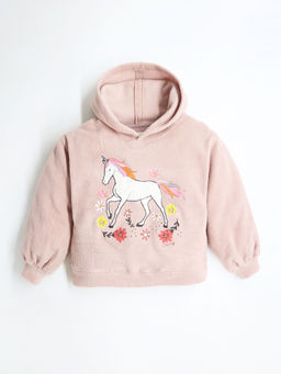 CHERRY CRUMBLE BY NITT HYMAN - Applique Hoodie For Trendy Girls