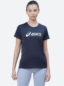 ASICS - Silver Blue Women Running T-shirts