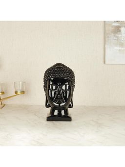 HomeTown - Zen Polyresin Buddha Hand Finished Figurine 24cm in Black Colour