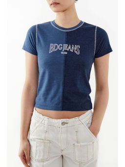 BDG by Urban Outfitters - BDG Emb Sliced Baby T-Shirt