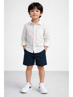 THE PONY AND PEONY CO. - White Solid Shirt