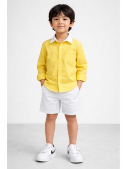 THE PONY AND PEONY CO. - Yellow Solid Shirt