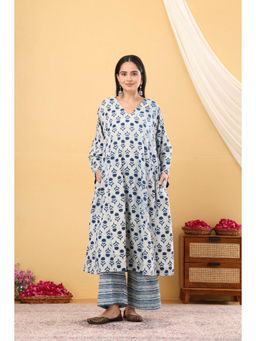 Laado - Indigo Kalidar Kurta with Palazzo (Set of 2)