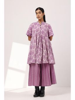 Laado - Onion Pink Bias Co-Ord (Set of 2)