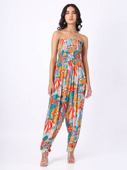 House of Soi - Multi-Color Jumbo Printed Jumpsuit