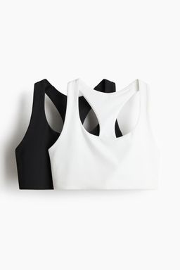 H&M MOVE - 2-Pack Medium Support Sports Bras