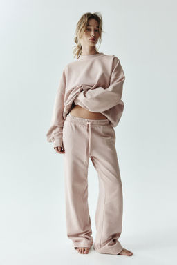H&M - Women Pink Washed-Look Sweatpants