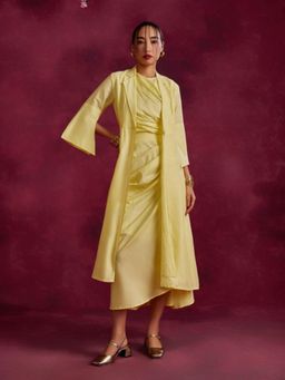 Abhishti - Yellow Flared Jacket