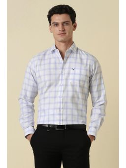Allen Solly - Men White Cotton Full Sleeves Shirt