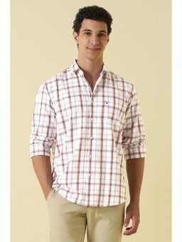 Allen Solly - Men White Cotton Full Sleeves Shirt