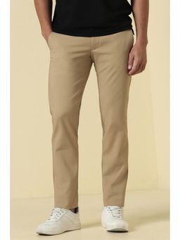 Allen Solly - Men Khaki Cotton Blend Trousers