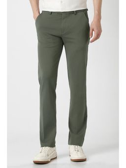 Peter England - Men Olive Viscose Blend Trousers