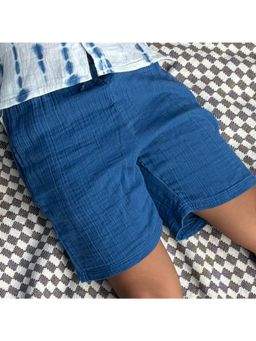 Greendeer - Blue 100% Cotton Resort Shorts