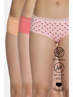 Zivame - Low Rise Full Coverage Hipster Panty - Multicolor (Pack of 3)