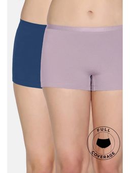 Zivame - Medium Rise Full Coverage Boyshorts - Multicolor (Pack of 2)