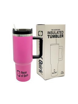 House of Quirk - Bubblegum 1.2 Litre Double Vacuum Insulated Tumbler with Lid and Straw