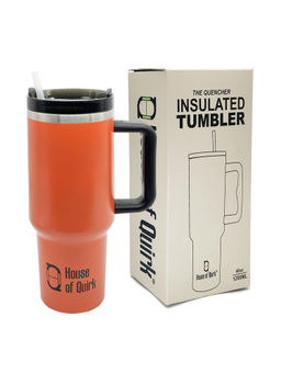 House of Quirk - Flame 1.2 Litre Stainless Steel Double Vacuum Insulated Tumbler with Lid and Straw