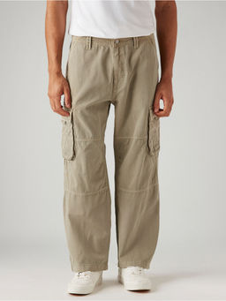 Levi's - Men'S Beige Baggy Fit Mid Rise Cargo Pant