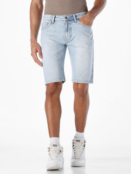 Jack & Jones - Men Regular Fit Light Blue Shorts