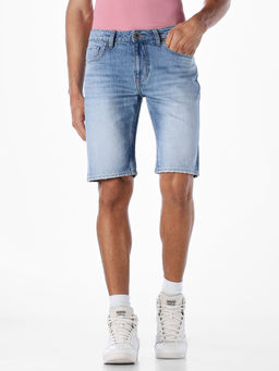 Jack & Jones - Men Regular Fit Blue Shorts