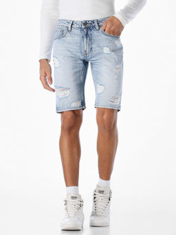 Jack & Jones - Men Regular Fit Light Blue Shorts