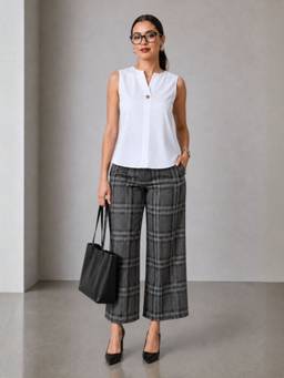 Virgio - Solid Cotton High-Low Top For Women