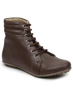 VALIOSAA - Solid Brown Casual Boots