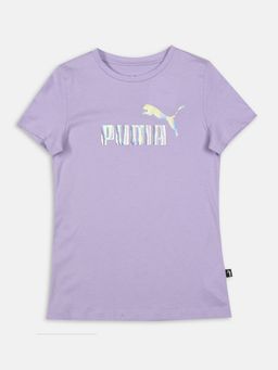 Puma - Ess Monarch Logo Girls Purple T-shirts