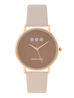 Joker and Witch - Joker & Witch Musky Beige Pu Strap Watch