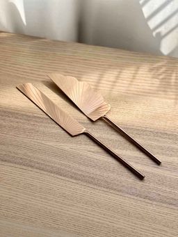 Mason Home - Luna Cake Knife And Server - Rose Gold