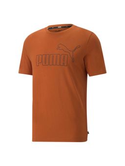 Puma - ESS Big Outline Mens Brown T-Shirts