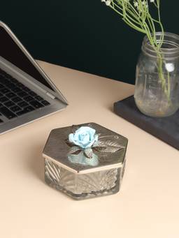 De Maison Decor - Petal Eclat Blue Hexa Box
