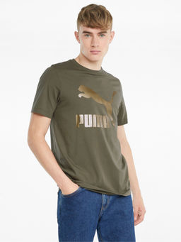 Puma - Classics Logo Mens Green T-Shirt