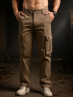 Club York - Khaki Cargo for Men