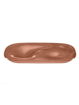 Shaze - The Flow Stainless Steel Platter - Rose Gold