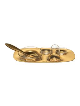 Shaze - The Array Stainless Steel Platter - Gold