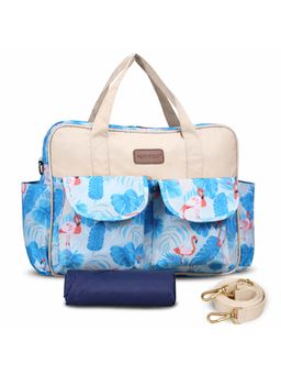 Motherly - Blue Grace Tote Diaper Bag For Mothers For Travel With Changing Mat (0-6 months)