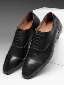 Louis Philippe - Textured Black Derbies